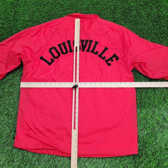 Vintage 70s University-of-Louisville Coach Jacket Large 23x29 Lined - Picture 7 of 14